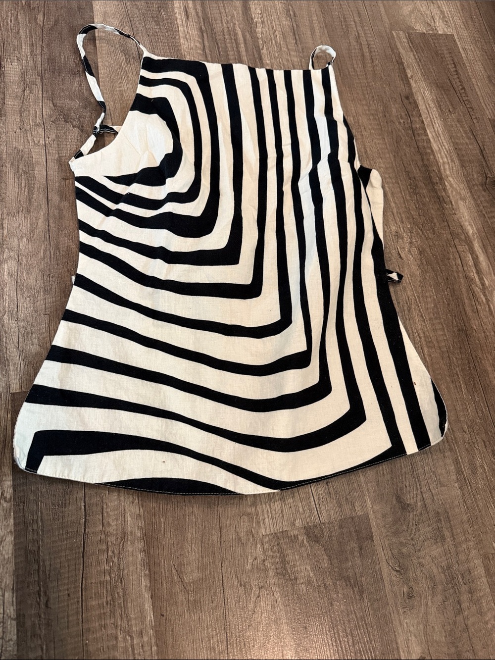 Zara Black and White Striped Slip Camisole